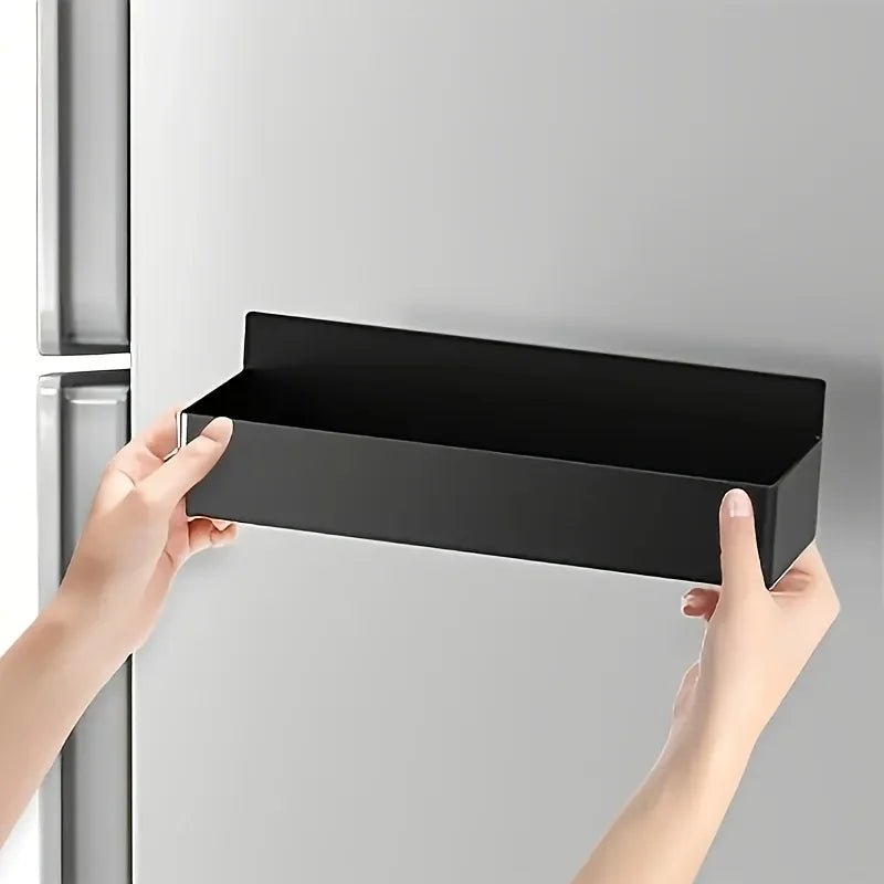 2pcs Storage Magnetic Basket For Fridge Multifunctional Kitchen Storage Rack Saving Space Storage Basket For Refrigerator Fridge - Figgostyle