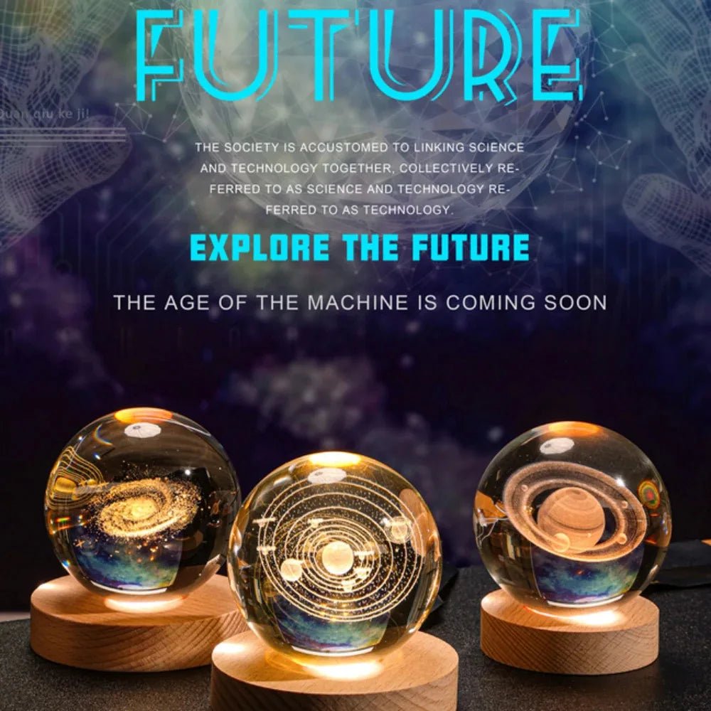 3D Crystal Galaxy Night Light 🌌✨ - Figgostyle