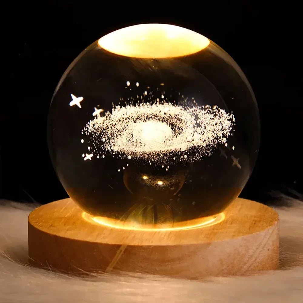 3D Crystal Galaxy Night Light 🌌✨ - Figgostyle