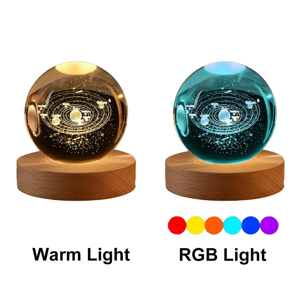 3D Crystal Galaxy Night Light 🌌✨ - Figgostyle