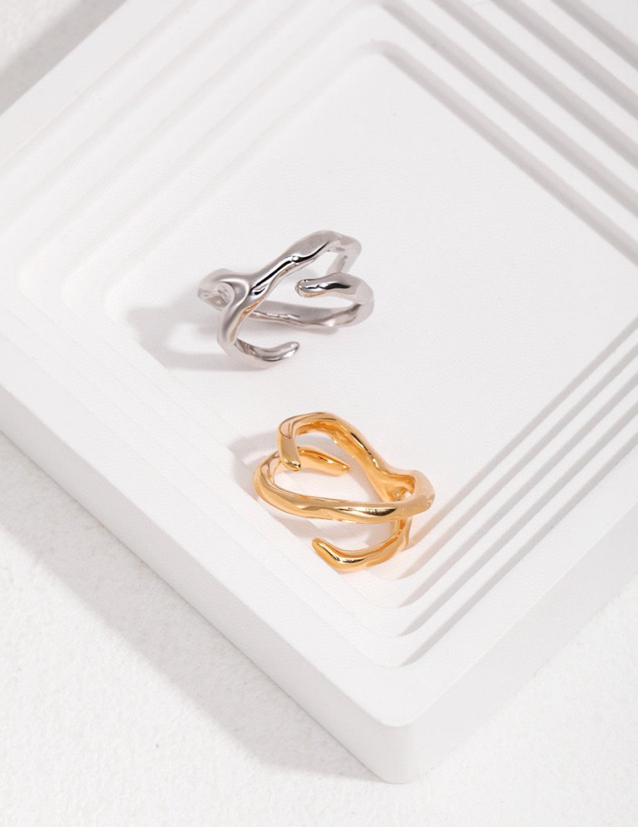 925 sterling silver ring, part of the Natural Style collection - Figgostyle