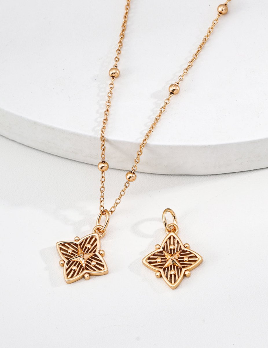 925 Zircon Four - Leaf Clover Necklace - Figgostyle