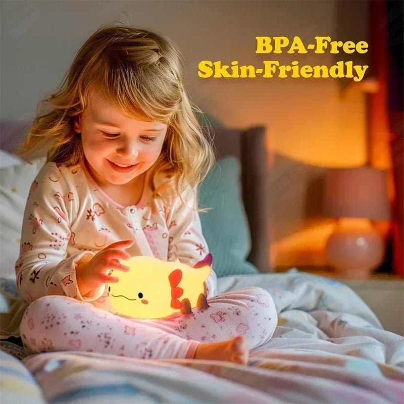 Axolotl Night Light, Cute Lamp with Touch Control - Figgostyle