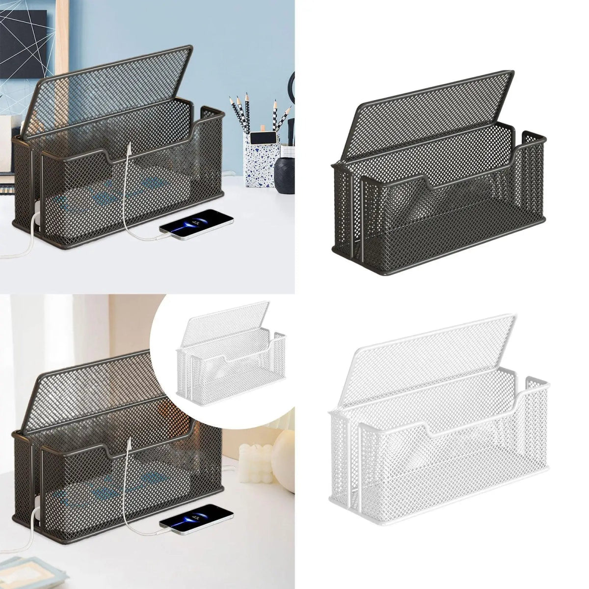 Cable Management Box Cable Organizer Reusable Decor Accessories Protective - Figgostyle