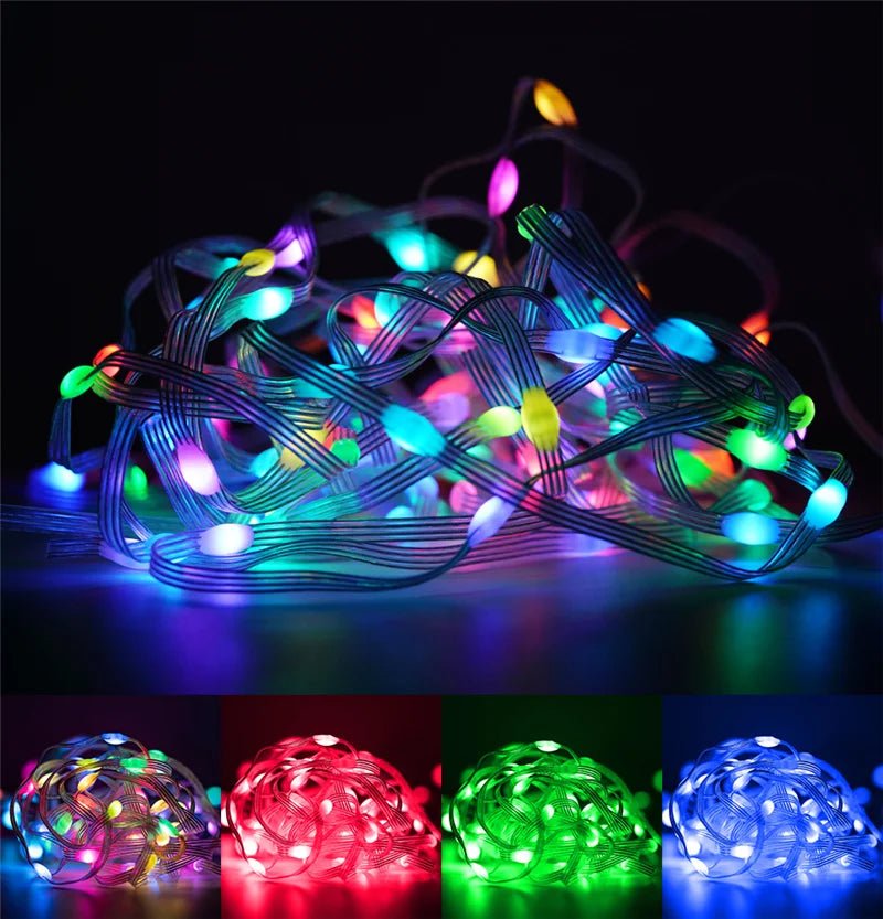 Christmas Tree RGB String Lights 🎄✨ 100LED 10M Bluetooth Fairy Lights - Figgostyle
