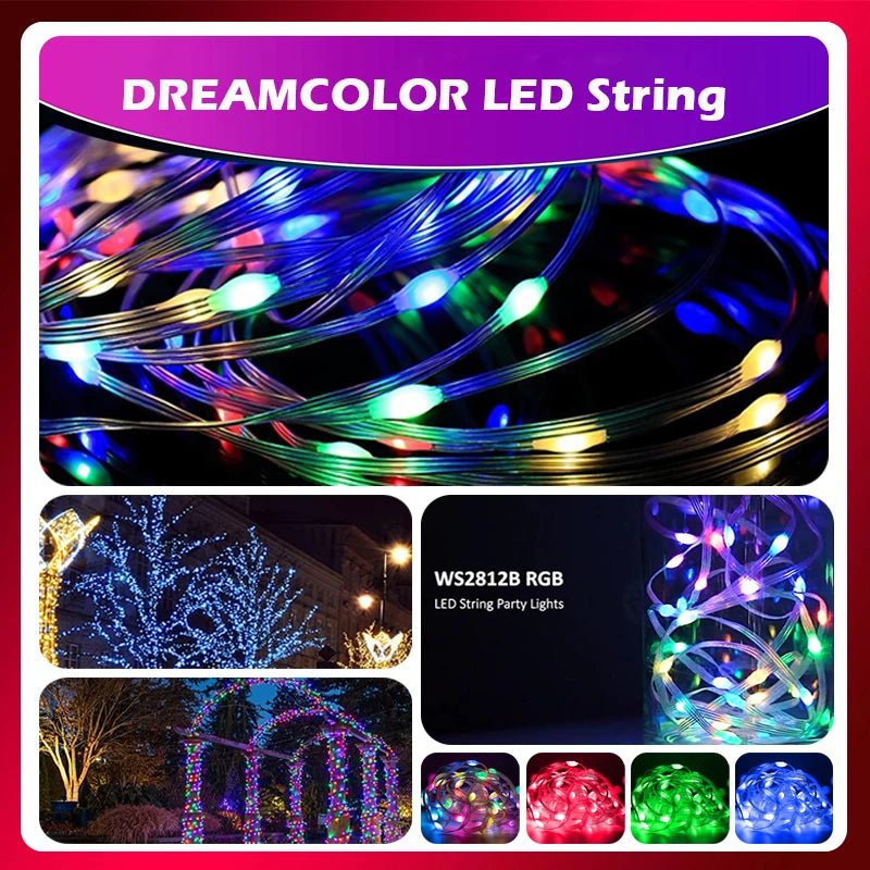 Christmas Tree RGB String Lights 🎄✨ 100LED 10M Bluetooth Fairy Lights - Figgostyle