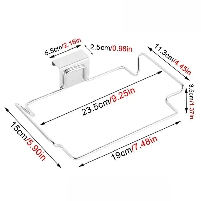 Creative Kitchen Trash Rack Cabinet Door Garbage Bags Holder - Figgostyle