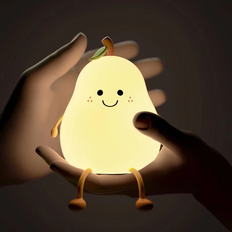 Cute Peach Pear Fruit Night Light - Figgostyle