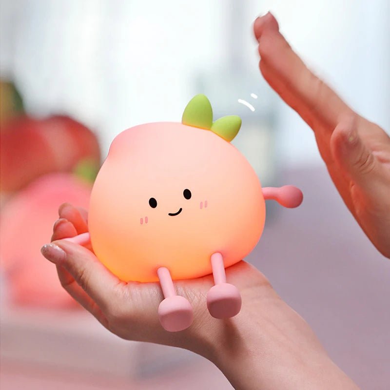 Cute Peach Pear Fruit Night Light - Figgostyle