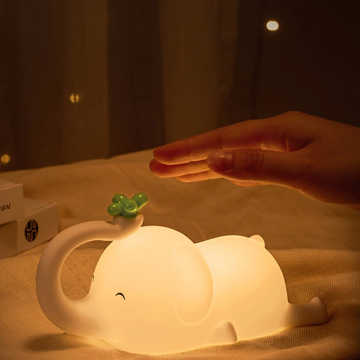 Cute Silicone Night Lights Sheep Cartoon Bedroom Lamp - Figgostyle