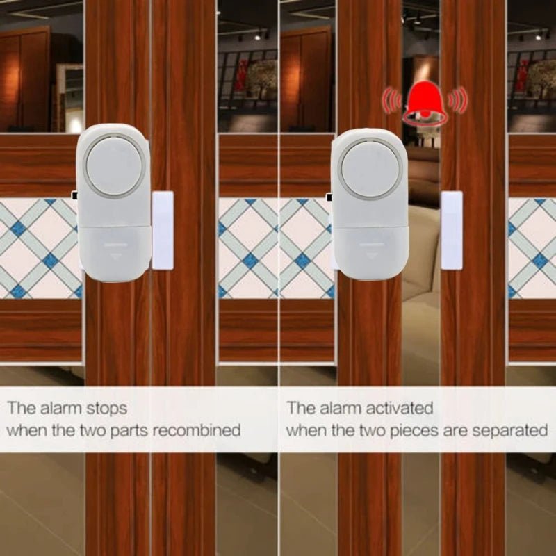 Door Window Wireless Burglar Alarm with Magnetic Sensor Home Safety Wireless System Security Device - Figgostyle