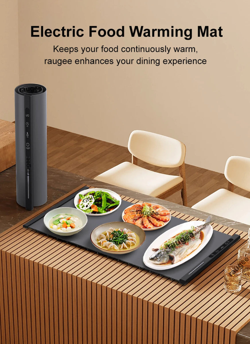 Electric Food Warmer Plate Foldable Warming Tray Plate Warmer - Figgostyle