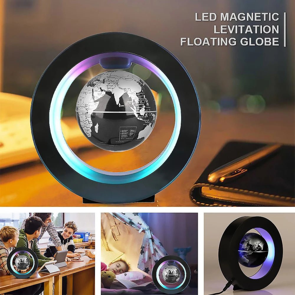 Floating Globe Levitating World Map - Figgostyle