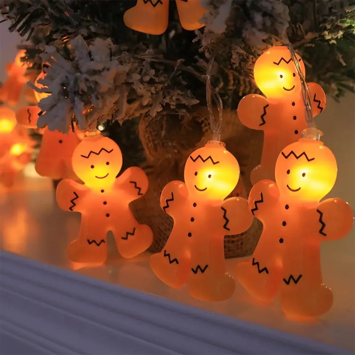 Gingerbread LED String Lights 🍪✨ - Figgostyle