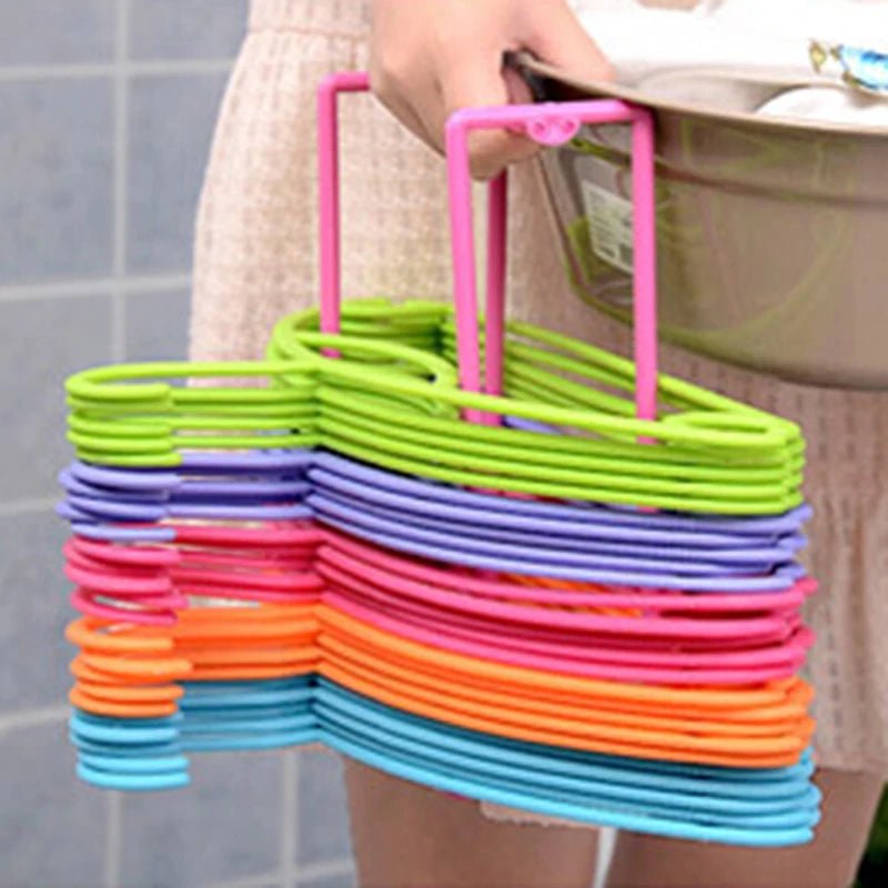 Hanger Organizer Hanger Stacker for Closet Laundry Room Holds Clothes Hangers Hanger Storage Rack Holder Clothes Hangers - Figgostyle