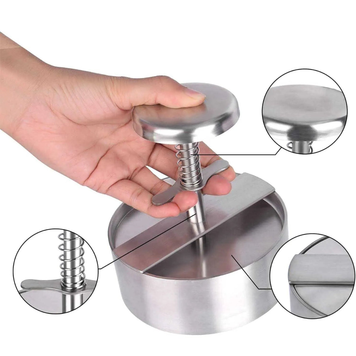 Household 304 stainless steel meat patty press - Figgostyle
