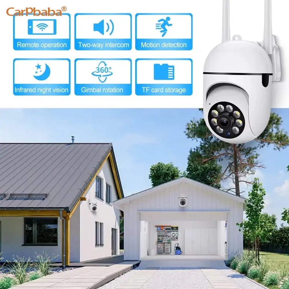 iCam365 APP IP Camera Smart Outdoor Home Security WIFI CCTV Surveillance with Color Night Vision Wireless HD 2 - Way Audio 1080P - Figgostyle
