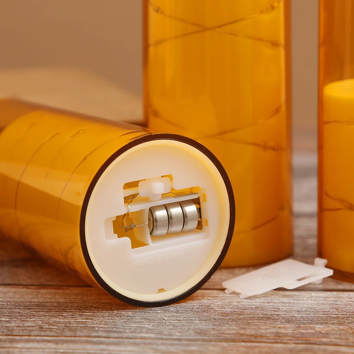 LED Flameless Candle with String Lights 🕯️✨ - Figgostyle