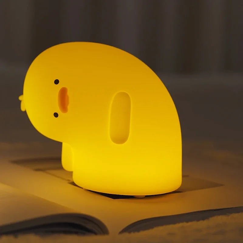 LED Night Light Cute Duck Silicone Patting Lamp - Figgostyle
