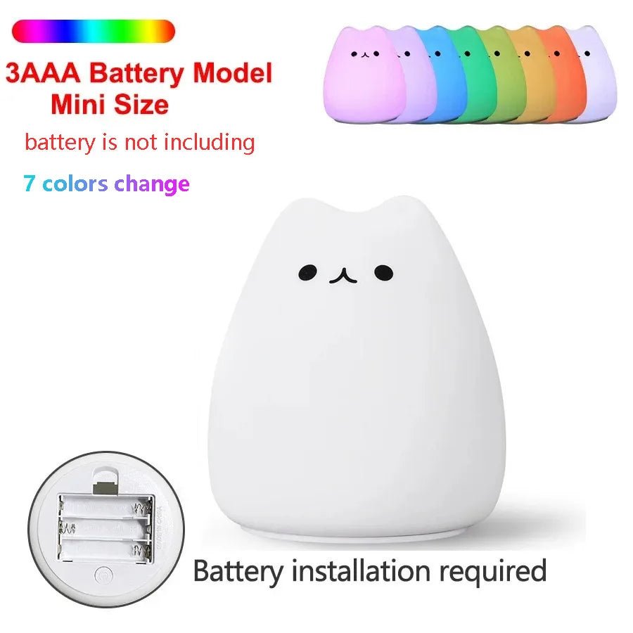 LED Night Light Cute Whale Cartoon animals - Figgostyle