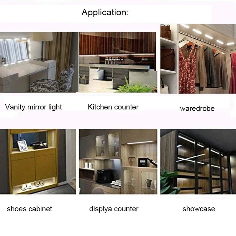 Led Vanity Mirror Lights Kit Vanity Make Up Light Dressing Table Strip Light Touch Control Dimmable Waterproof Mirror Front Lamp - Figgostyle