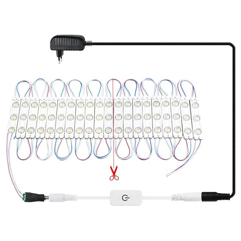 Led Vanity Mirror Lights Kit Vanity Make Up Light Dressing Table Strip Light Touch Control Dimmable Waterproof Mirror Front Lamp - Figgostyle