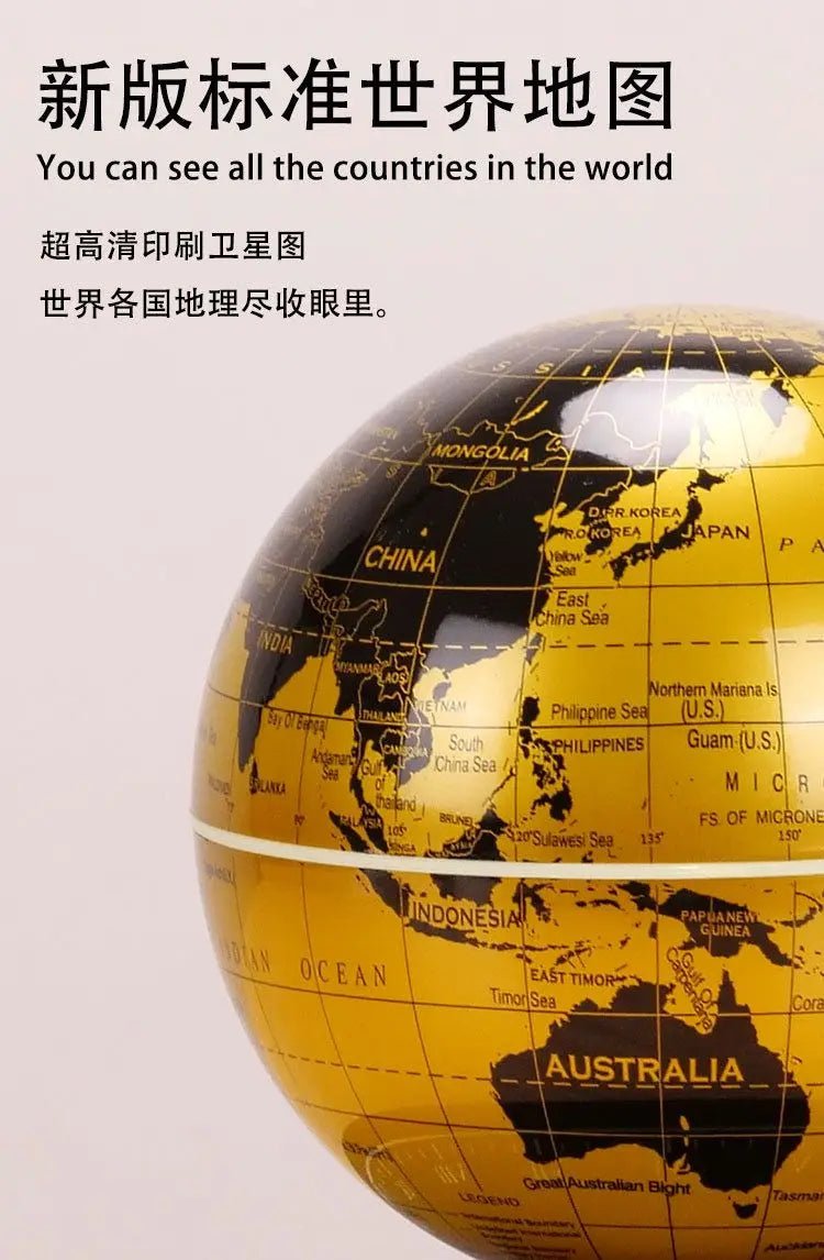 Levitating Lamp Magnetic Levitation Globe LED Earth Floating - Figgostyle