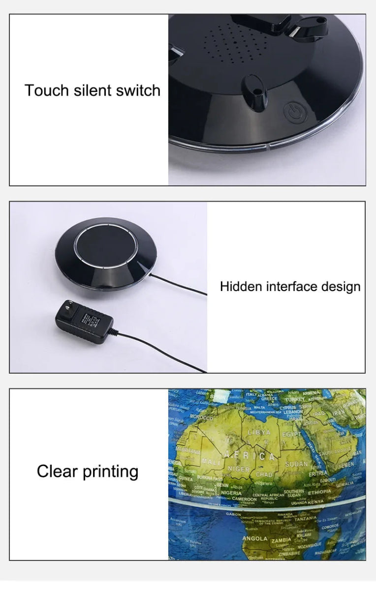 Floating Globe Lamp | Magnetic Levitation Globe | Figgostyle