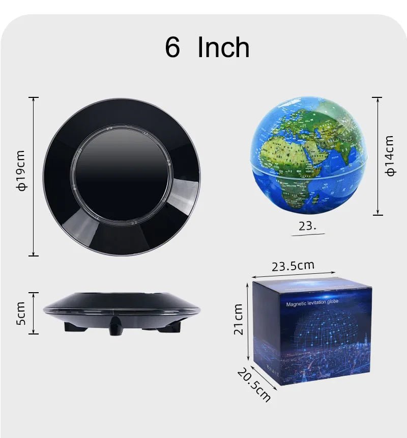 Floating Globe Lamp | Magnetic Levitation Globe | Figgostyle