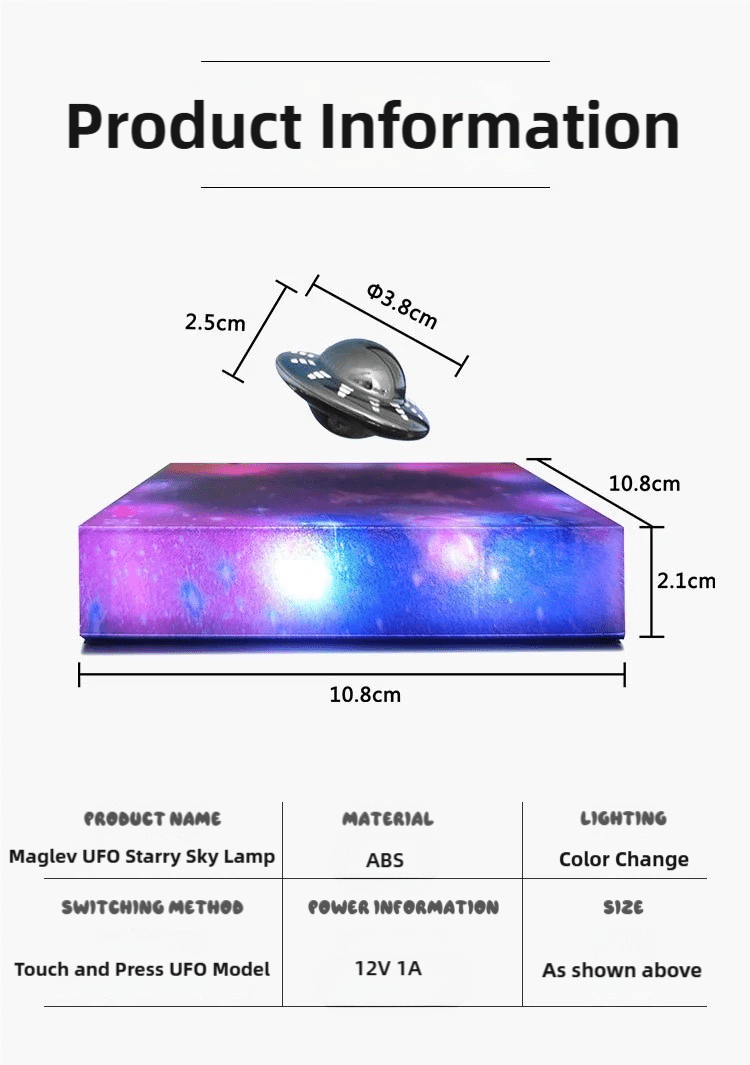 Magnetic Levitation Decor Display UFO - Figgostyle