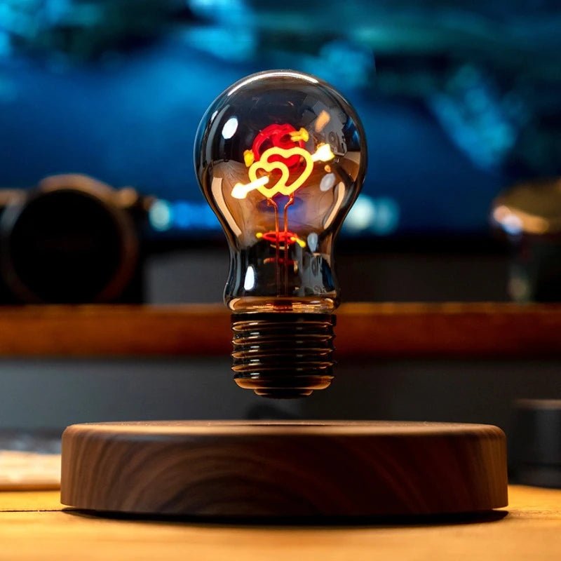 Magnetic Levitation Lamp 360° Rotation Creativity Floating Glass LED Bulb - Figgostyle