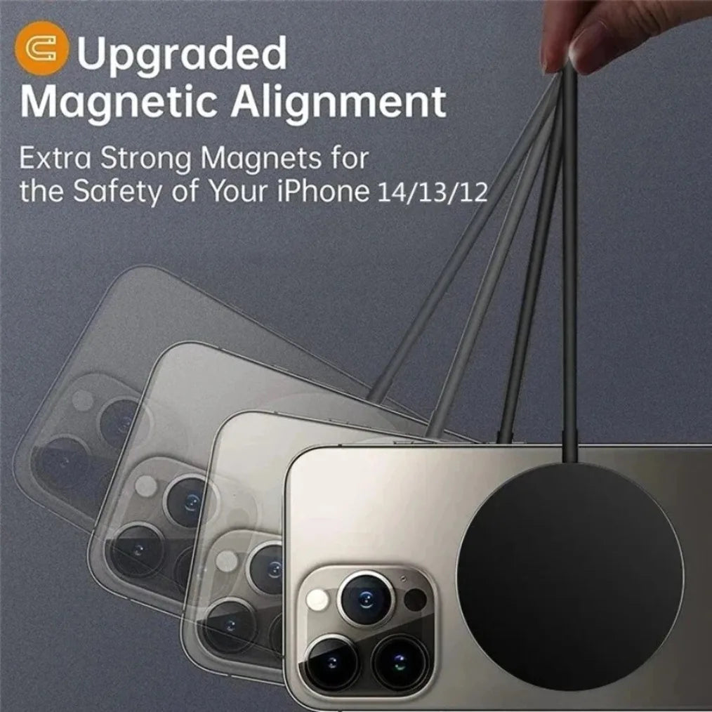 Magnetic Wireless Charger Pad Stand For iPhone 16 15 14 13 12 Pro Max AirPods Phone Chargers Type C Fast Charging Dock Station - Figgostyle