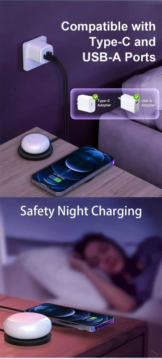 Magnetic Wireless Charger Pad Stand For iPhone 16 15 14 13 12 Pro Max AirPods Phone Chargers Type C Fast Charging Dock Station - Figgostyle