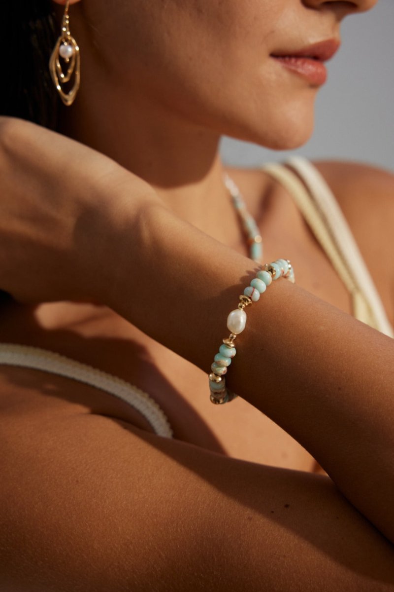 Natural pearl bracelet - Figgostyle