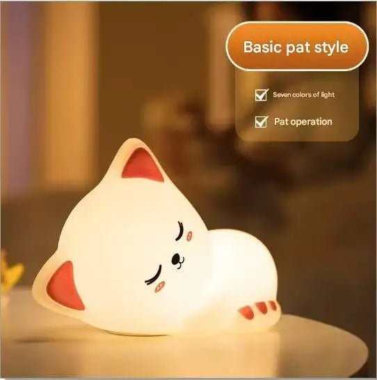 Night Light Cute Cat Lamp For Birthday Gift Kawaii Kitten Decor - Figgostyle