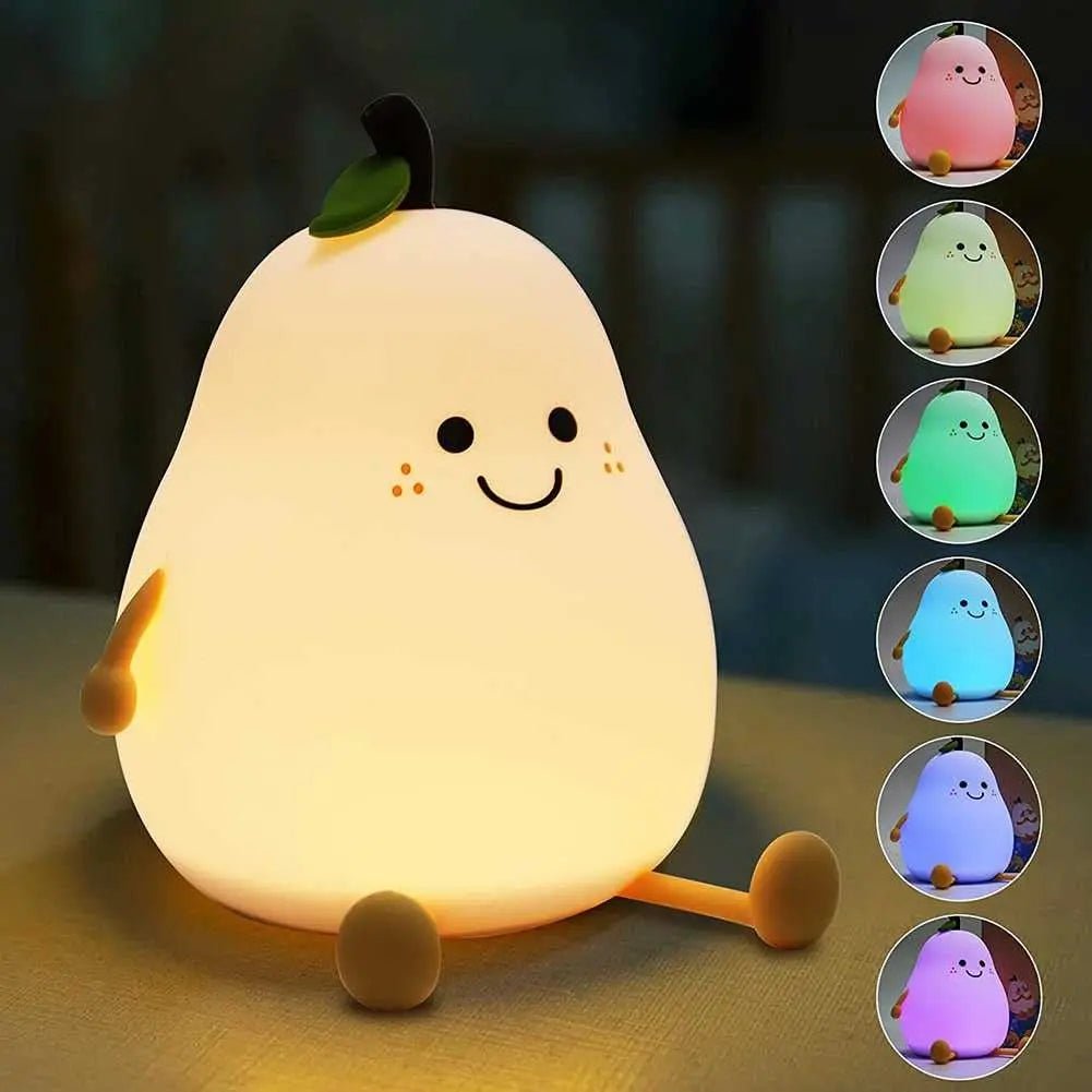 Pear Shaped Cute Silicone Nightlight - Figgostyle