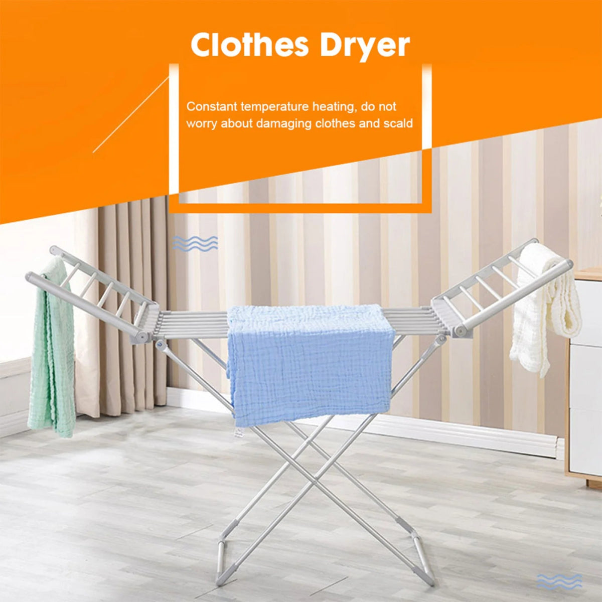 Portable Electric Clothes Dryer with Constant Temperature Control - Figgostyle