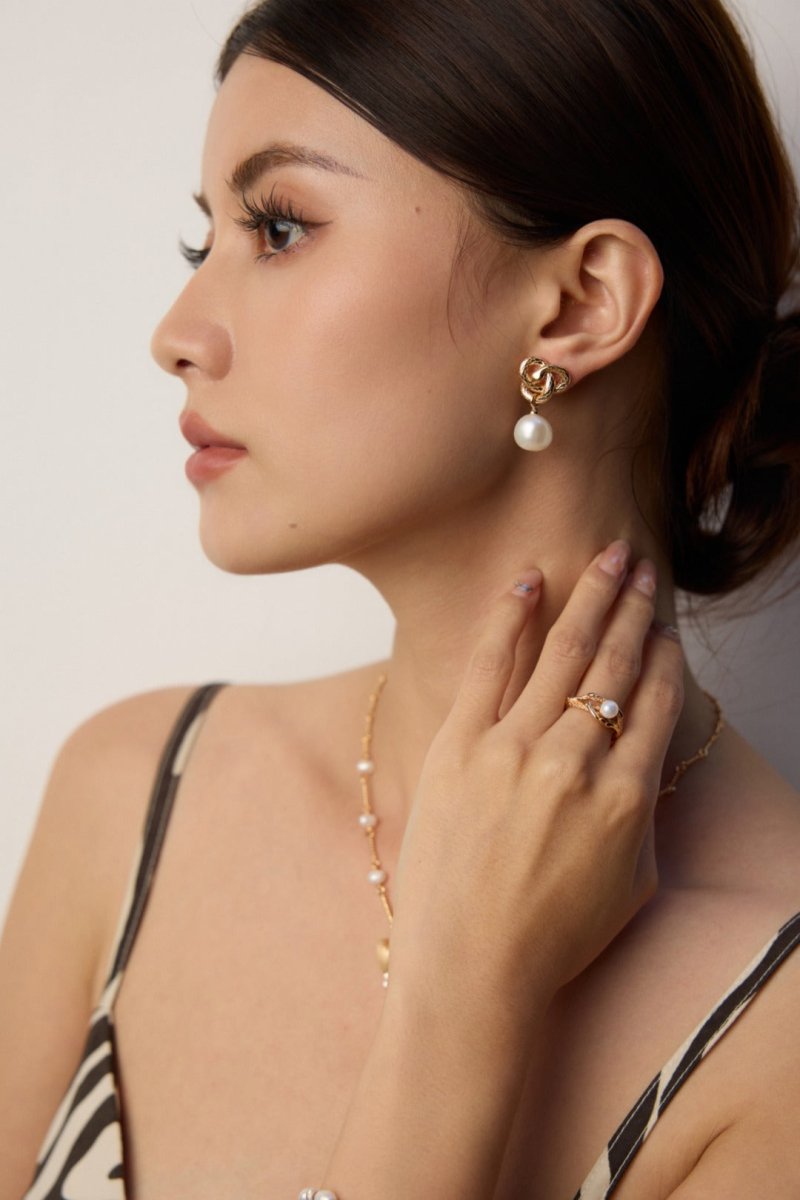 S925 Sterling Silver Simple Natural Pearl Ring - Figgostyle