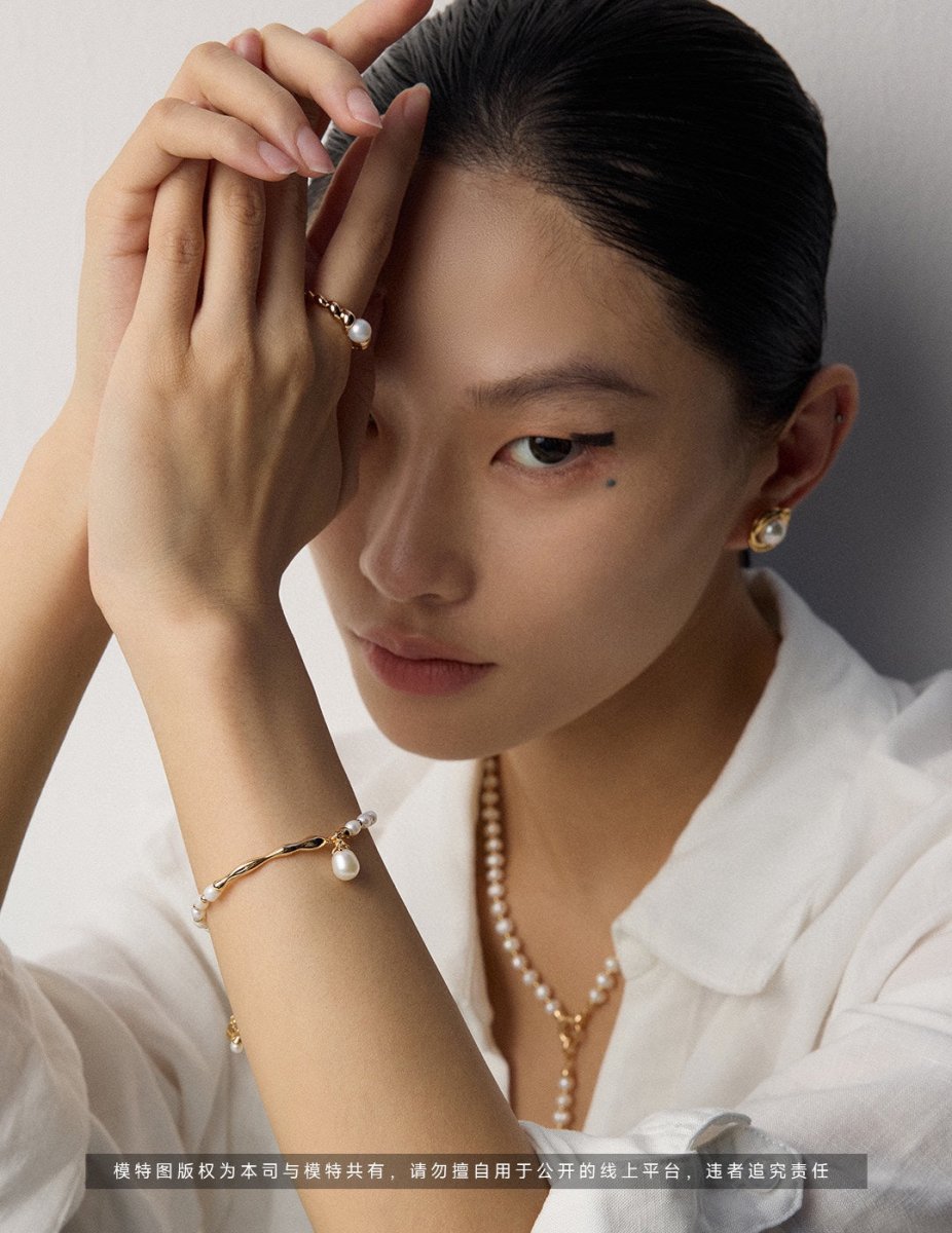 S925 Sterling Silver Simple Natural Pearl Ring - Figgostyle