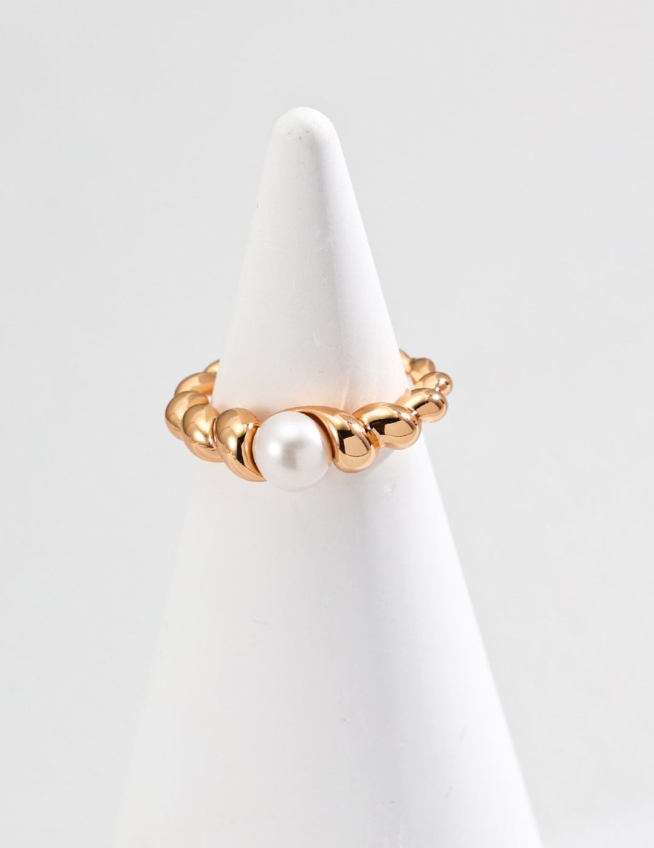 S925 Sterling Silver Simple Natural Pearl Ring - Figgostyle