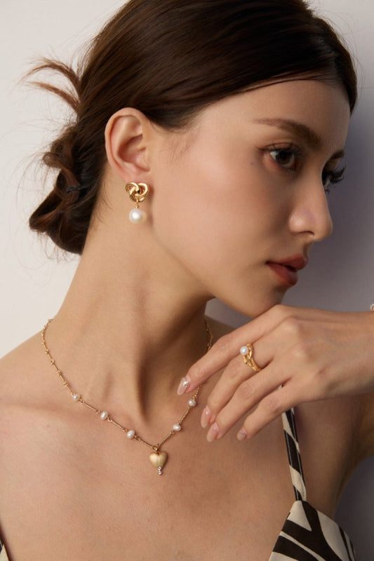 S925 Sterling Silver Simple Natural Pearl Ring - Figgostyle