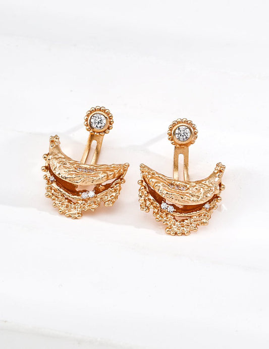 S925 Sterling Silver Vintage Zircon Earrings - Figgostyle