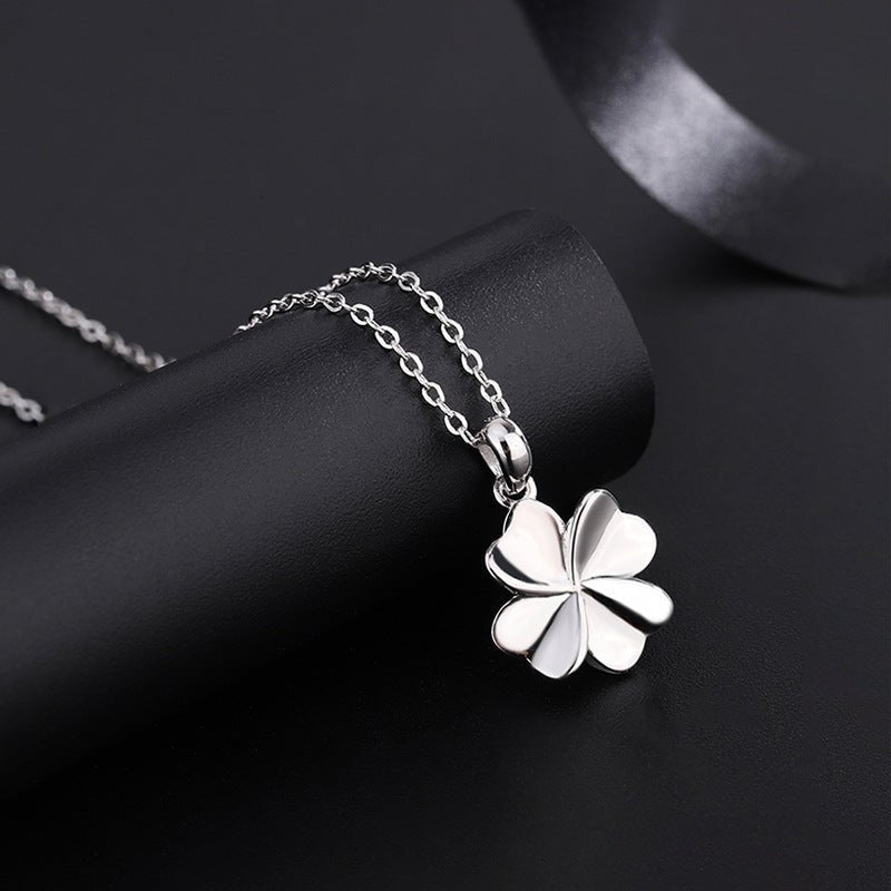 S999 Sterling Silver Four - Leaf Clover Lucky Necklace - Figgostyle