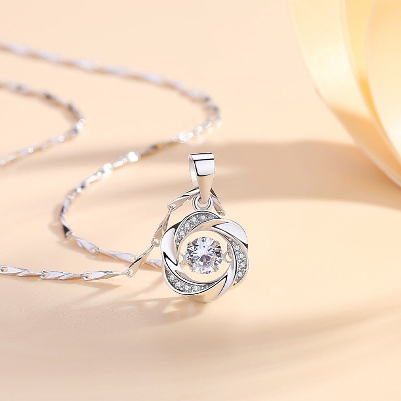 S999 Sterling Silver Heartbeat Necklace - Figgostyle