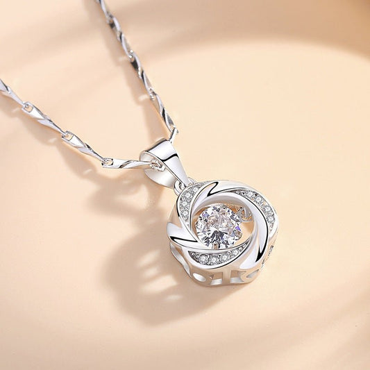 S999 Sterling Silver Heartbeat Necklace - Figgostyle