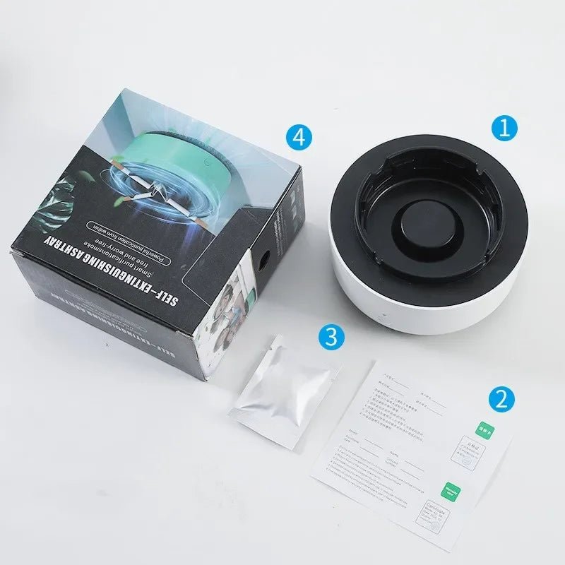 Smart Cigarette Ashtray Air Purifier, Anion Purification, Practical Automatic Purifier, Portable Gadgets for Car - Figgostyle