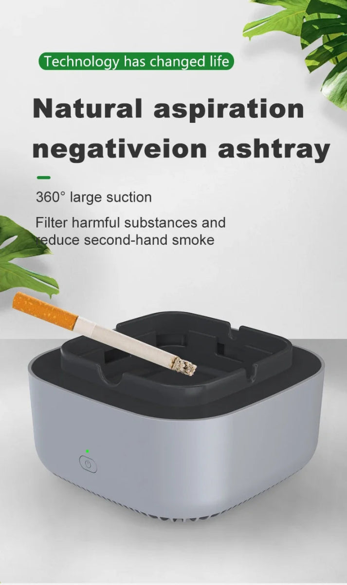 Smart Cigarette Ashtray Air Purifier, Anion Purification, Practical Automatic Purifier, Portable Gadgets for Car - Figgostyle