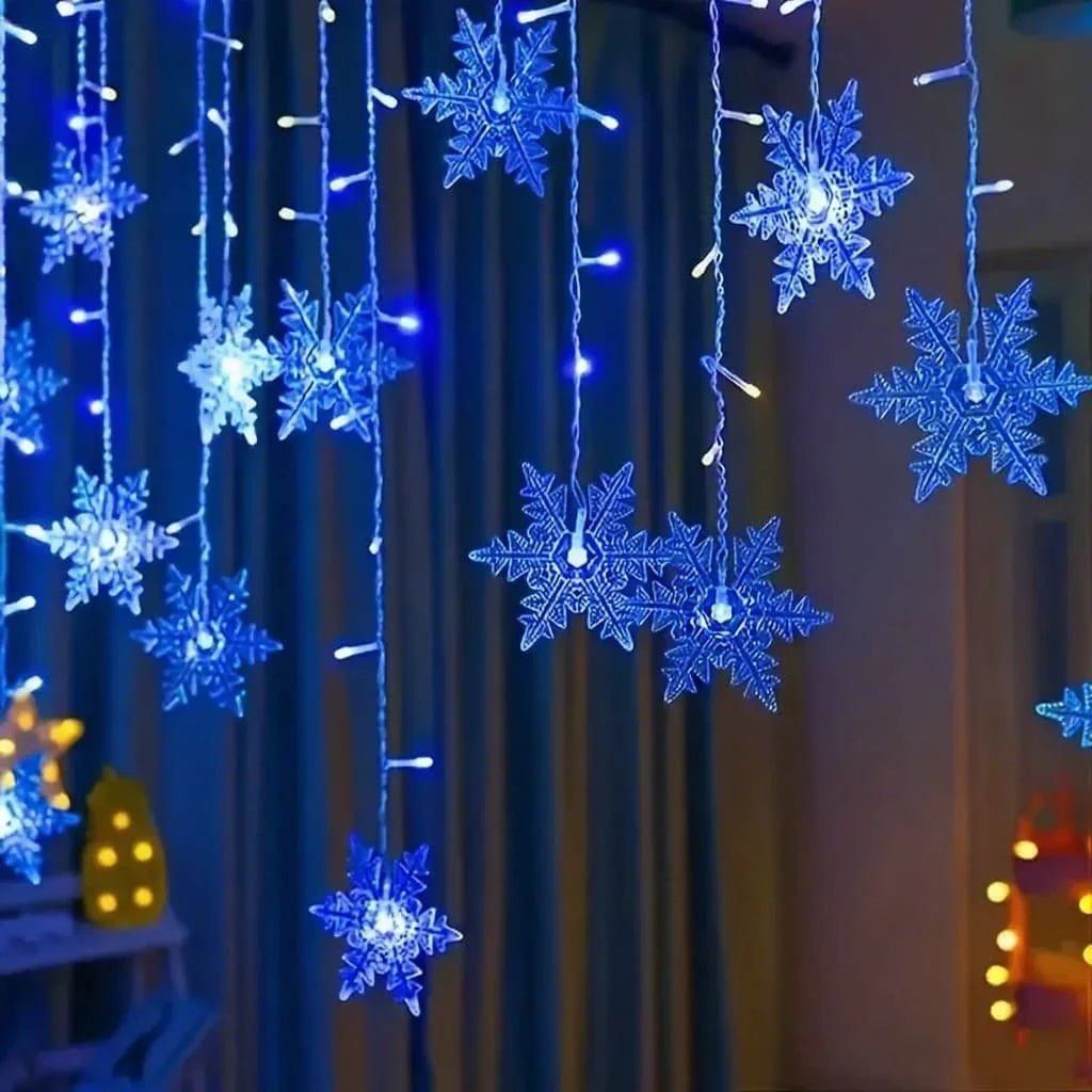 Snowflake LED Curtain Lights ❄️✨ - Figgostyle