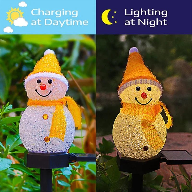 Solar Snowman Garden Light ☃️✨ - Figgostyle