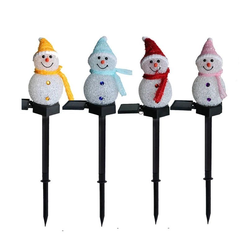 Solar Snowman Garden Light ☃️✨ - Figgostyle